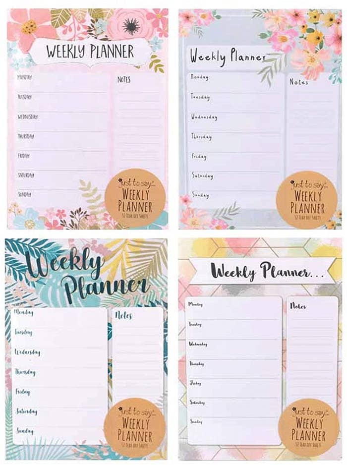 weekly planners