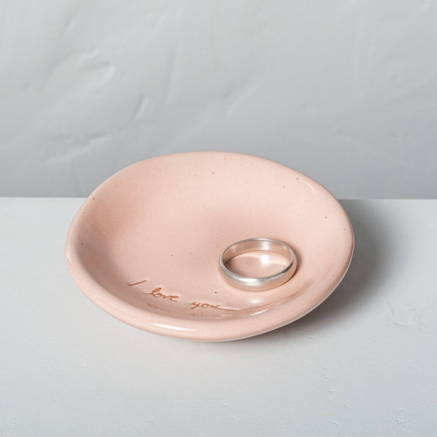 Pink jewelry bowl