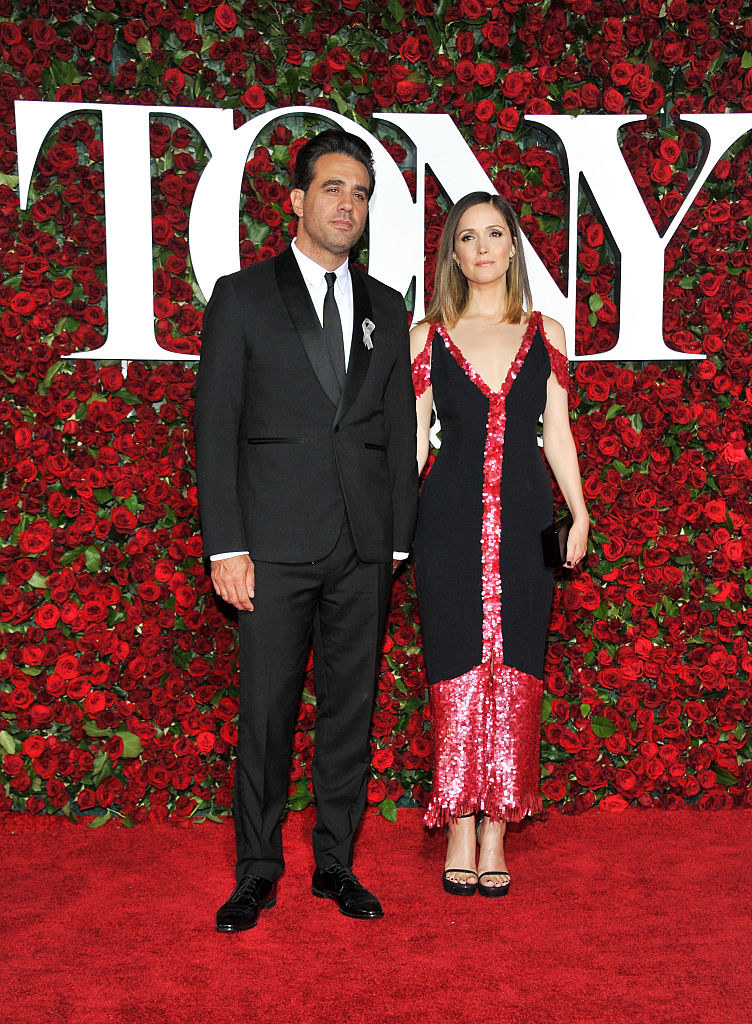 Bobby Cannavale (L) and Rose Byrne attend the 70th Annual Tony Awards