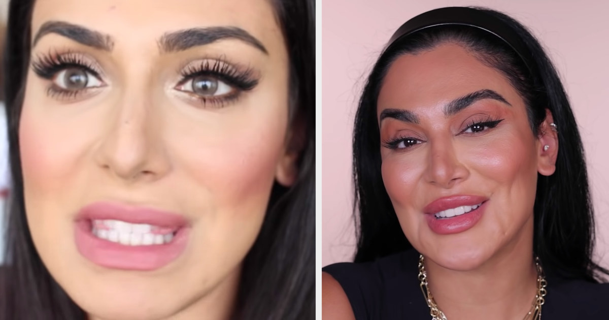 Huda Beauty in 2014 and in 2021