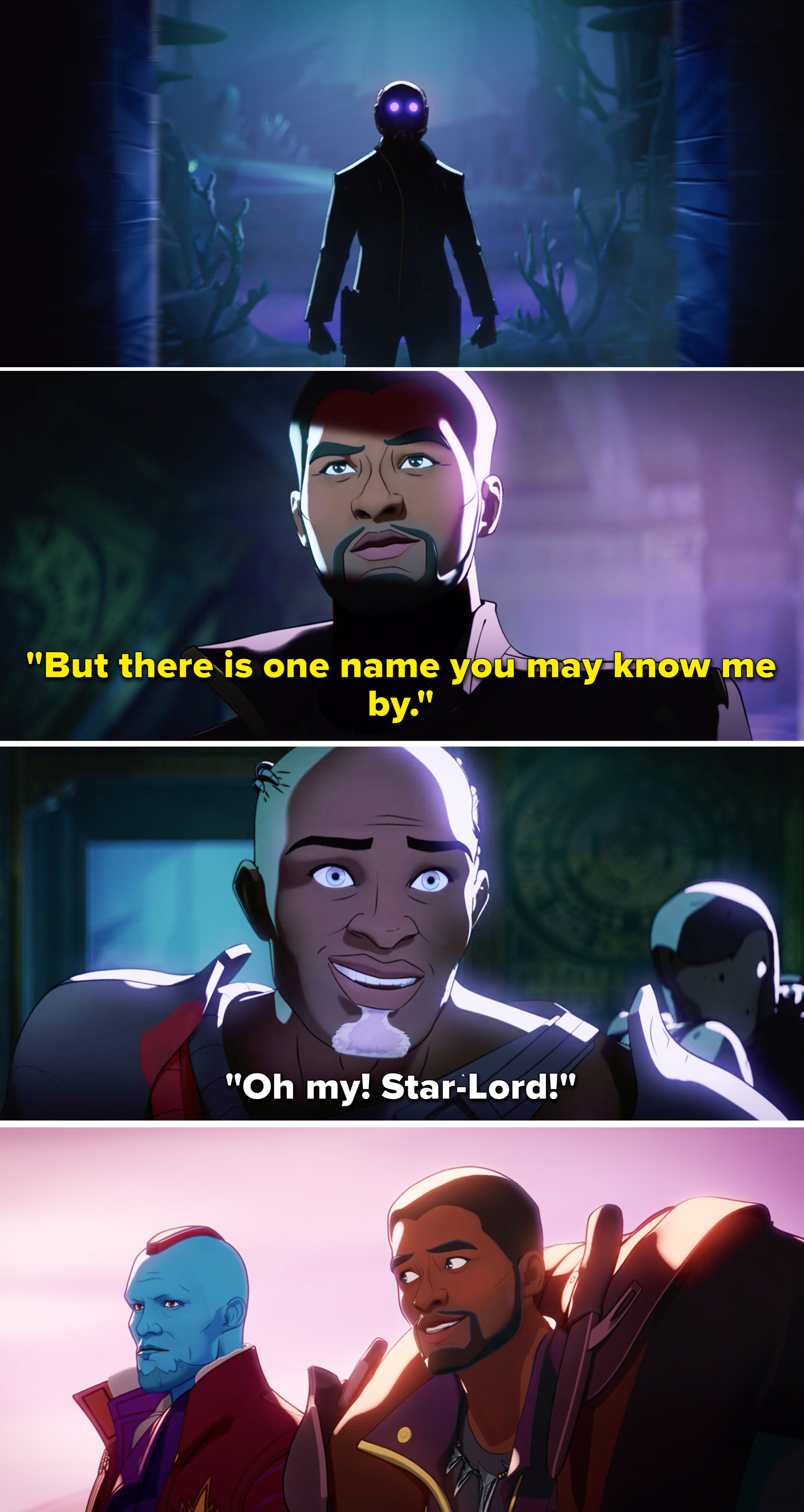 T&#x27;Challa saying, &quot;But there is one name you may know me by&quot;