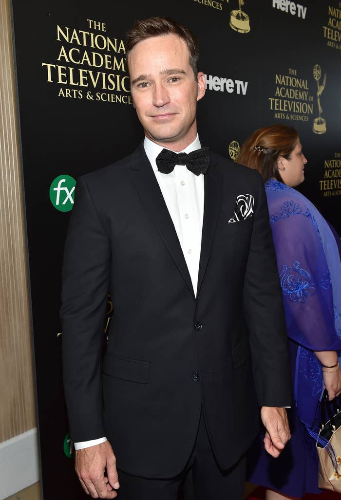 Mike on the red carpet of an awards show in a tuxedo