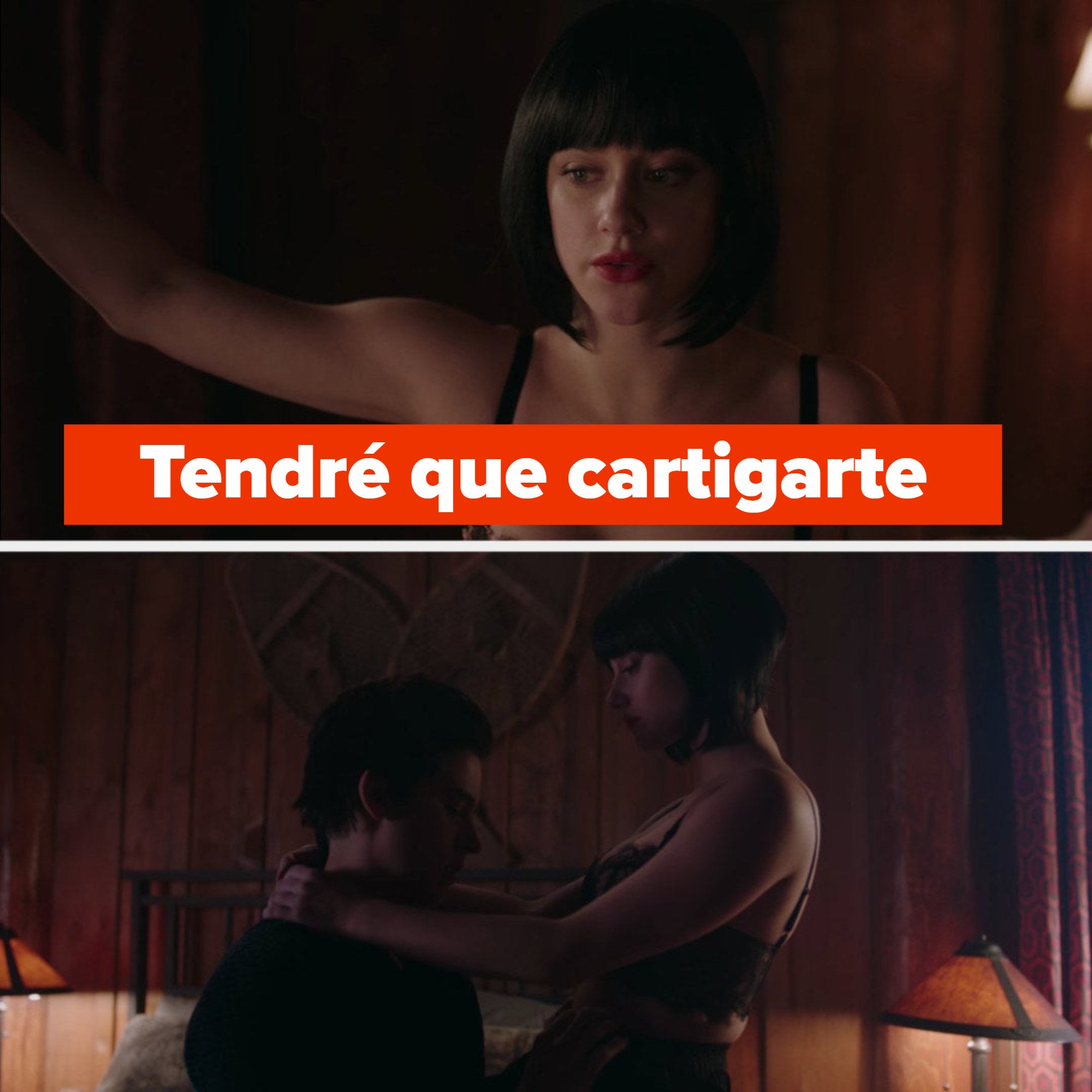 Betty wearing dark wig and corset for Jughead: "I might have to punish you"