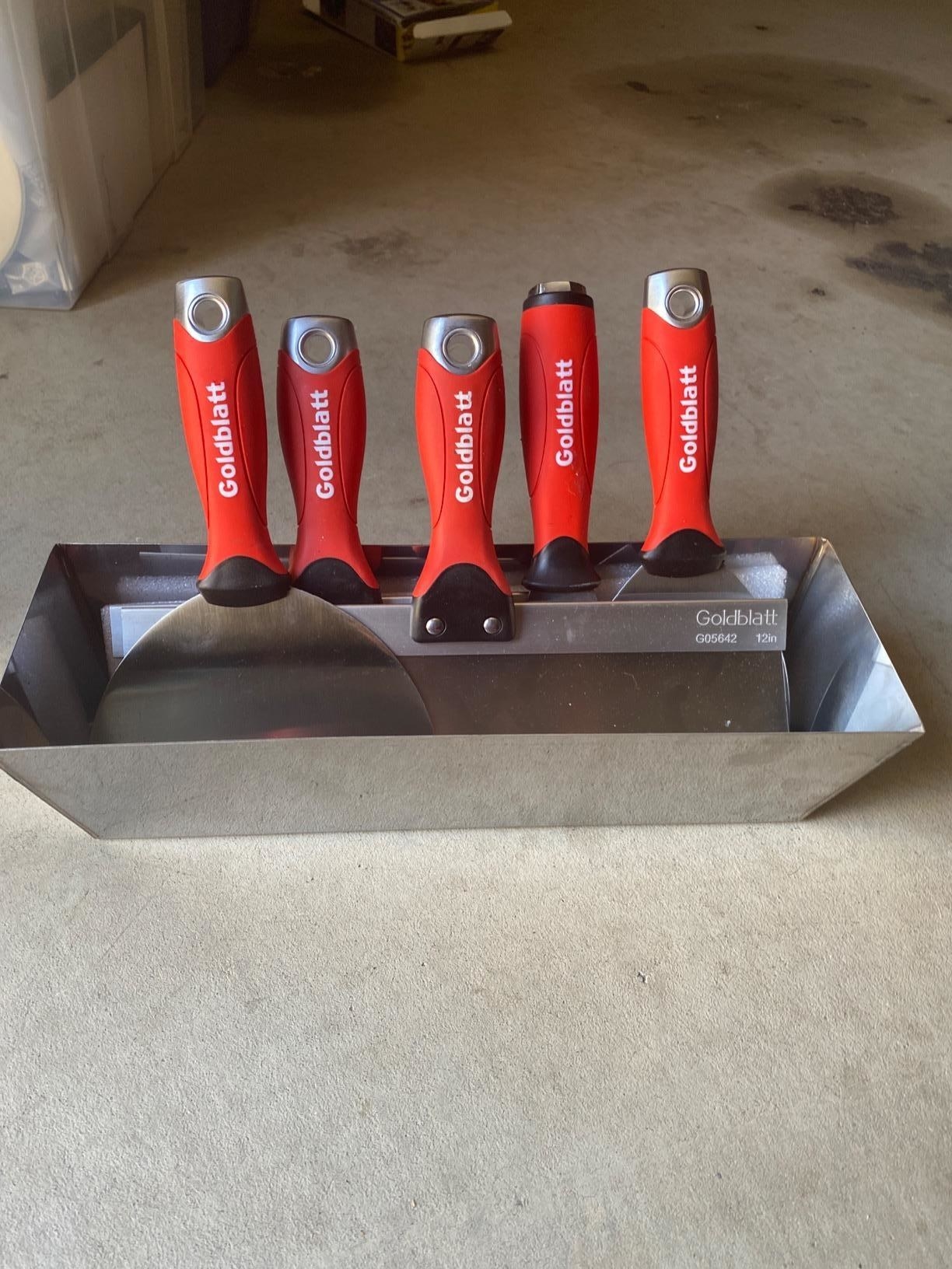 reviewer image of the complete drywall tool kit
