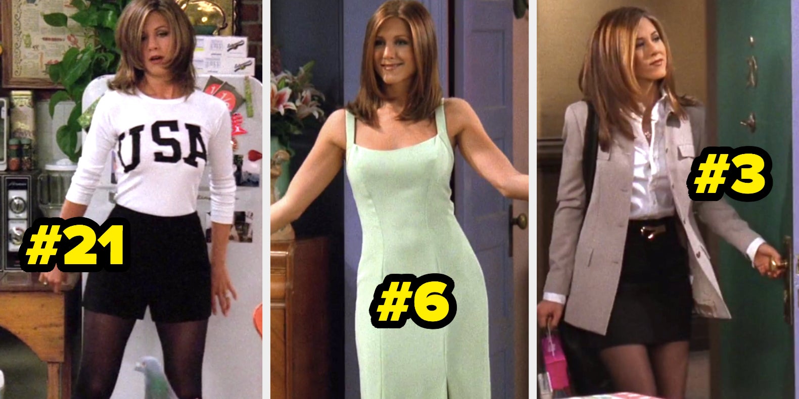 Fashion Inspiration From Friends - Rachel's Outfits