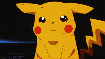 A shot of Pikachu in tears