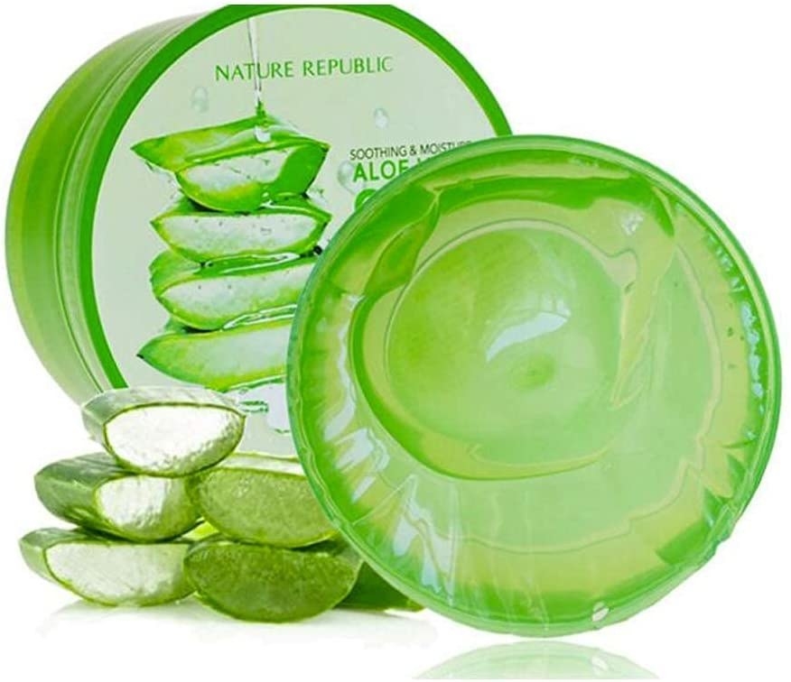 bote de gel de aloe vera