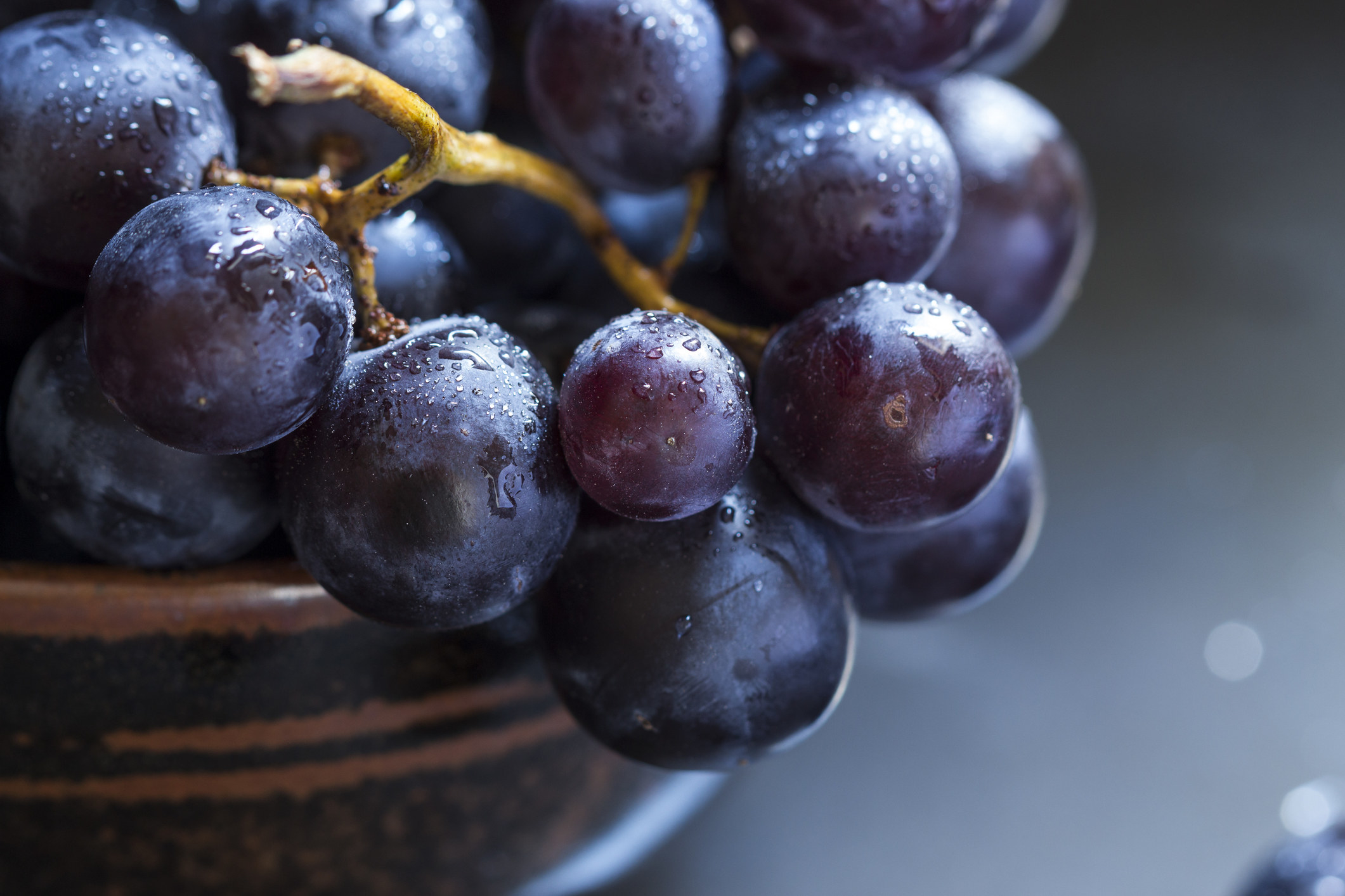 grapes in a basket