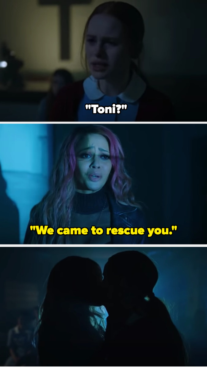 Toni tells Cheryl &quot;We came to rescue you,&quot; then they kiss