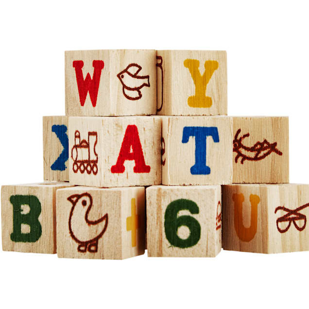 the wooden blocks with numbers, letters, and shapes on them