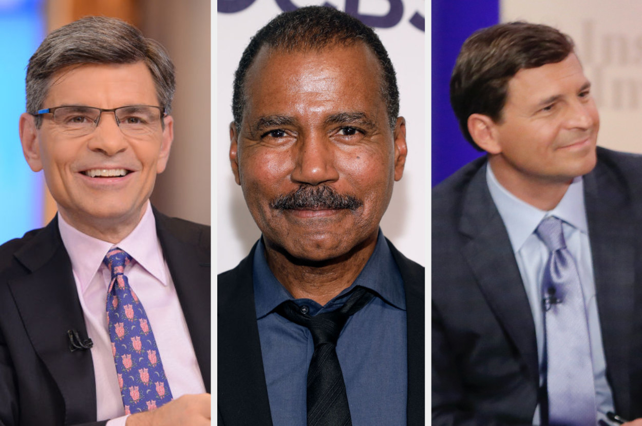 George Stephanopoulos, Bill Whitaker, and David Faber