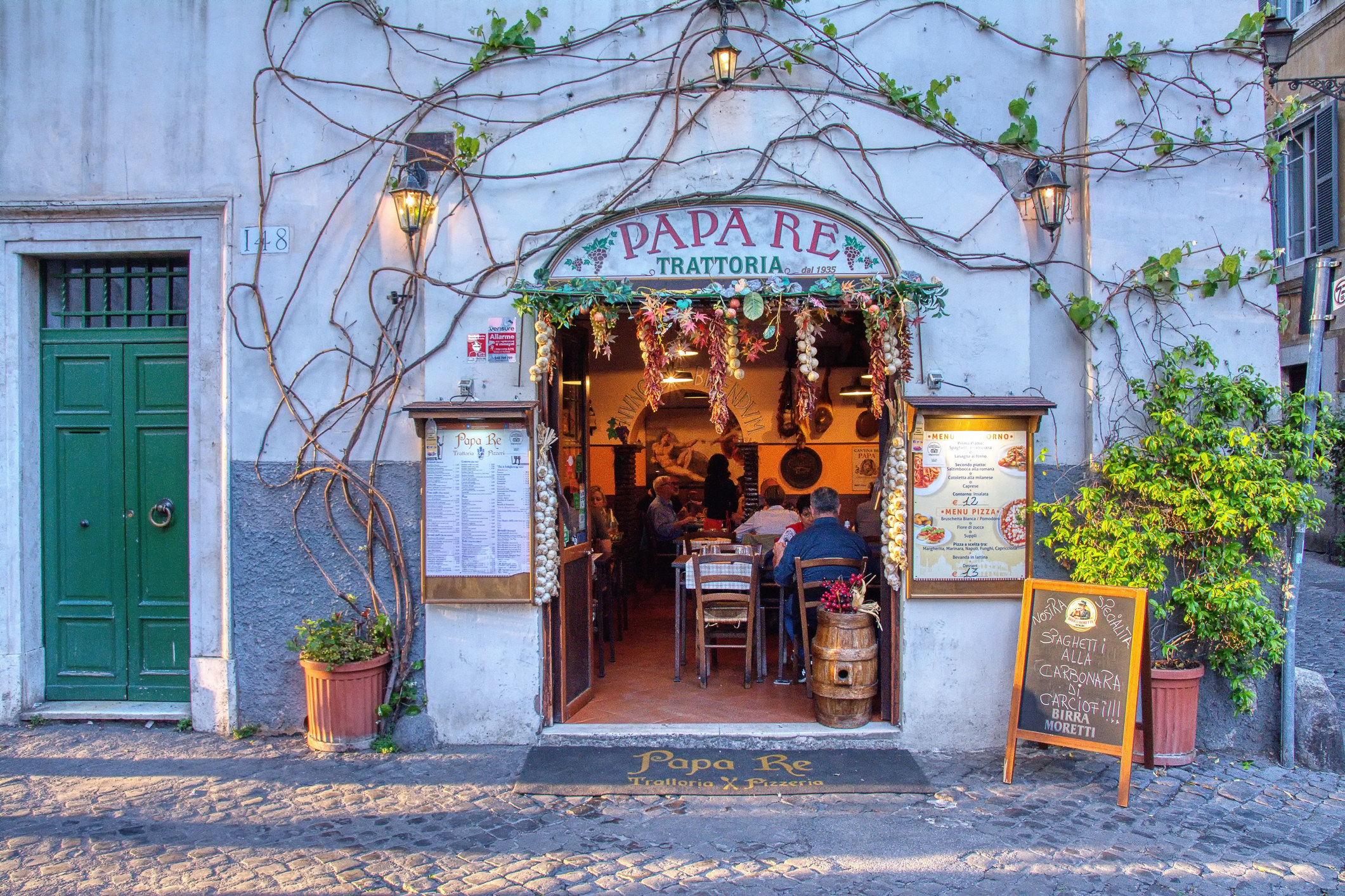 A cute Italian restaurant.