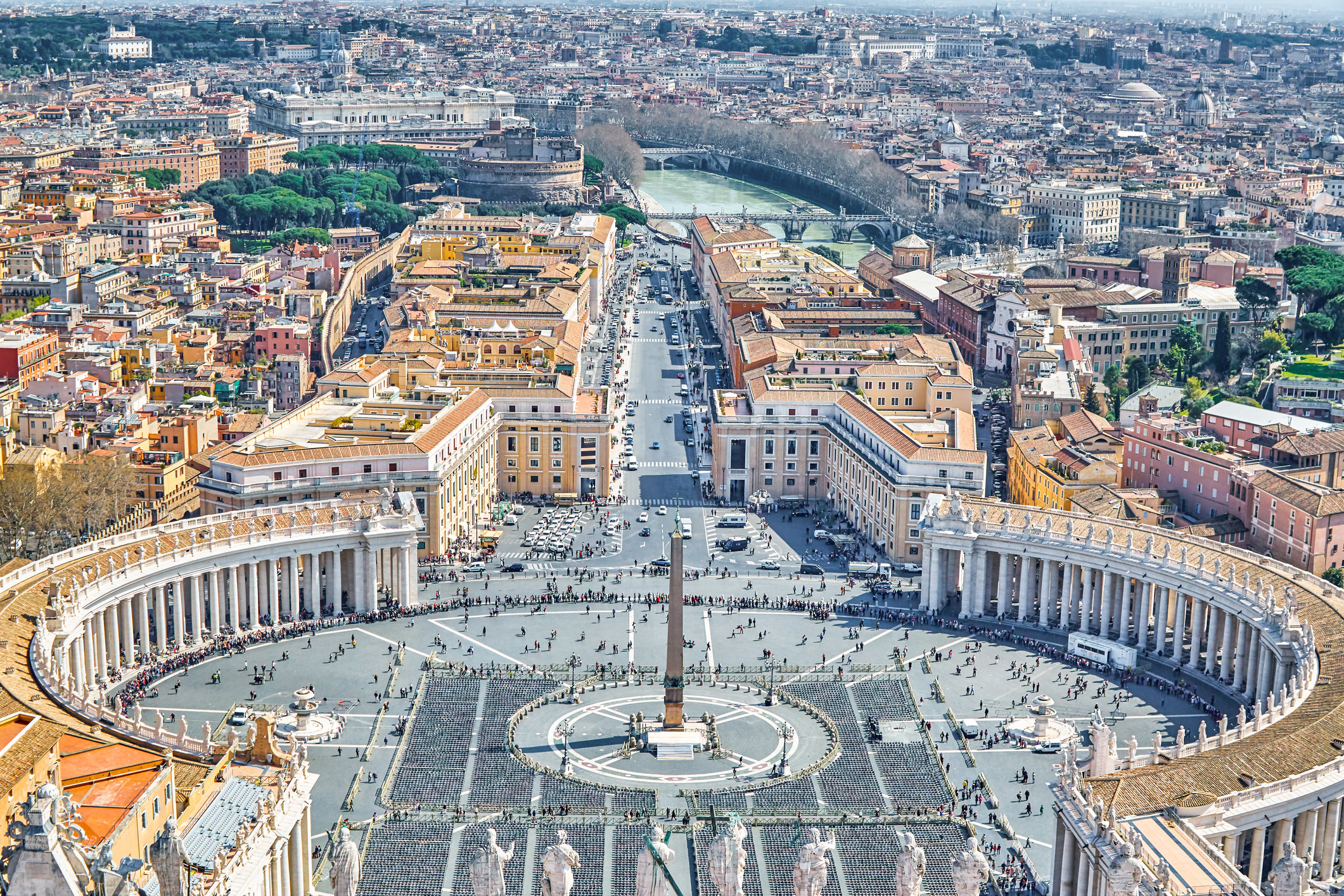 St. Peter&#x27;s Square at the Vatican.