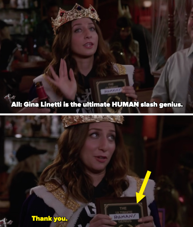 Everyone saying &quot;Gina Linetti is the ultimate HUMAN slash genius.&quot;
