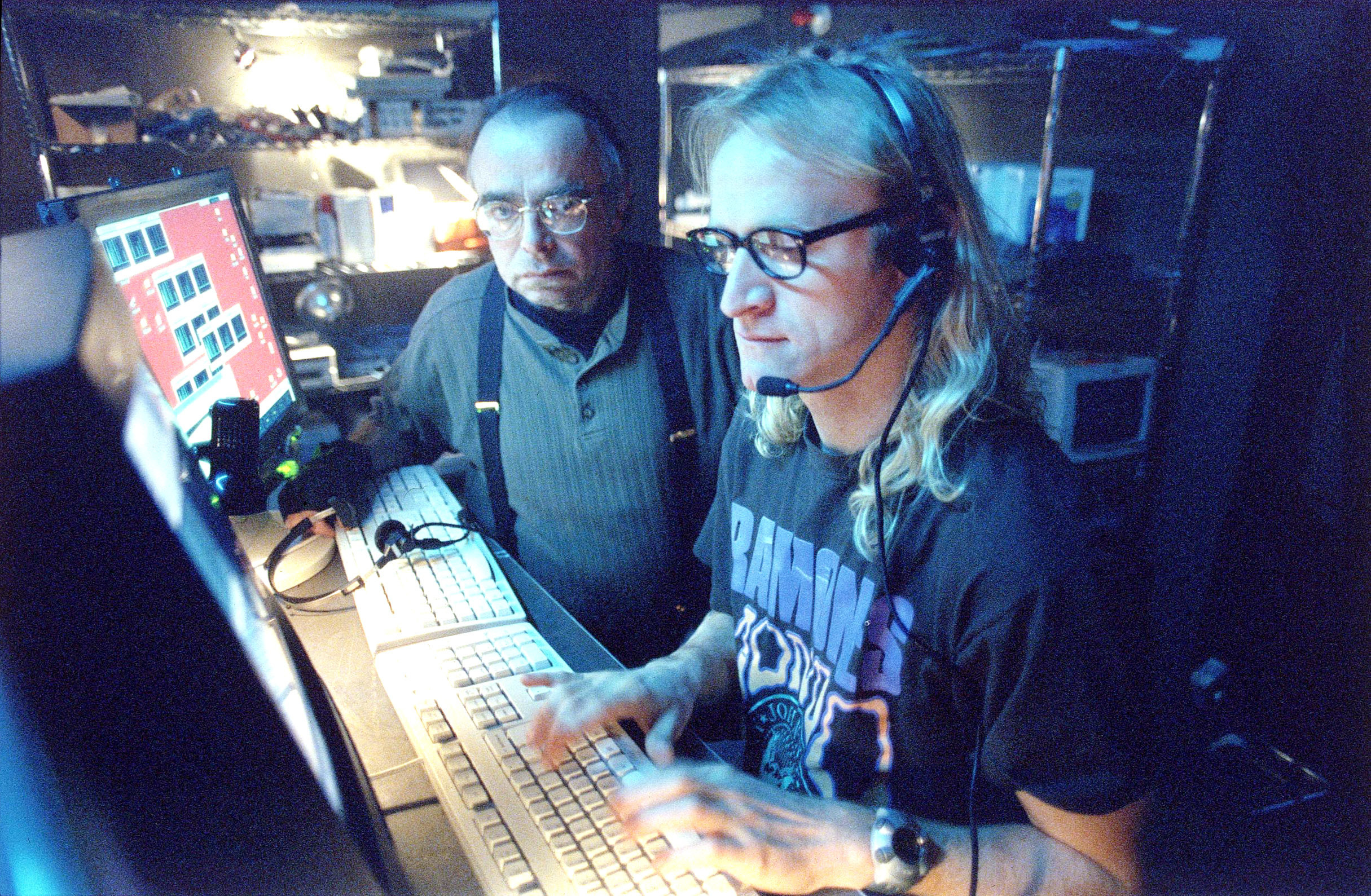 Melvin and Richard at a computer