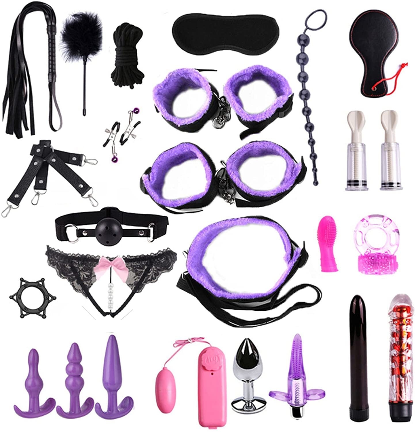 kit de accesosrios y juguetes sexuales