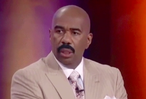 Steve Harvey looking confused