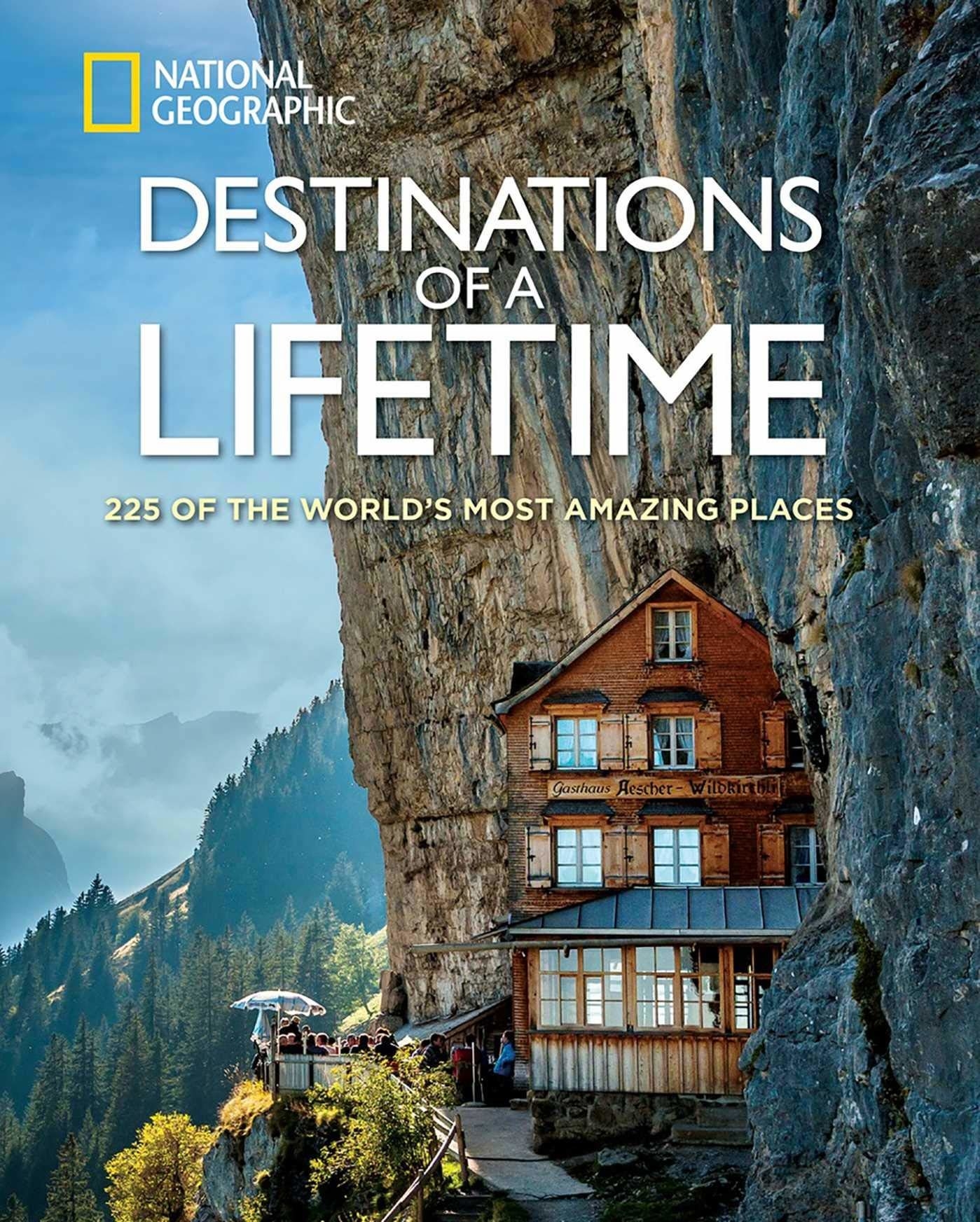 Cover with book title &quot;Destinations of a Lifetime&quot;