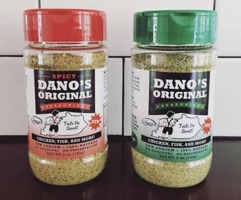 reviewer's two jars of spices