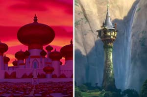 Agrabah and Rapunzel's tower