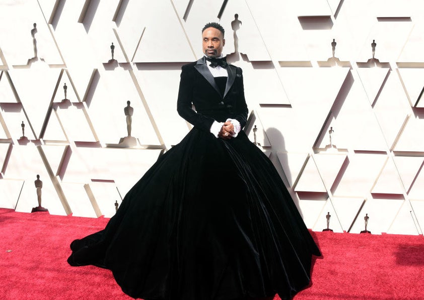 Billy Porter posing on the red carpet