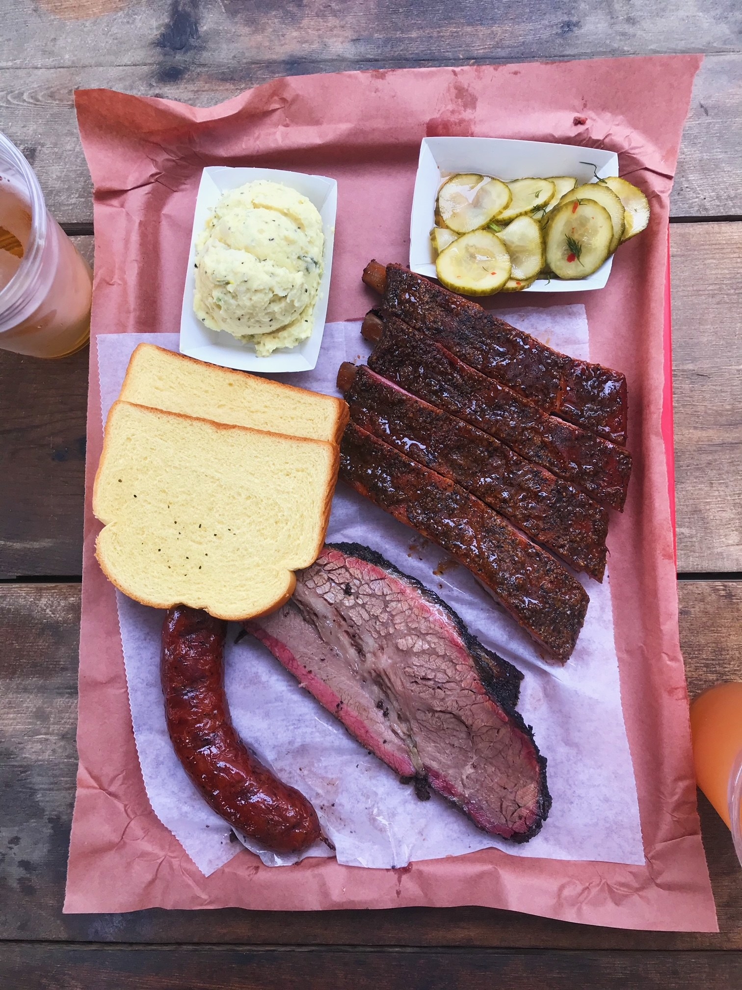 A plate at La Barbecue in Austin.