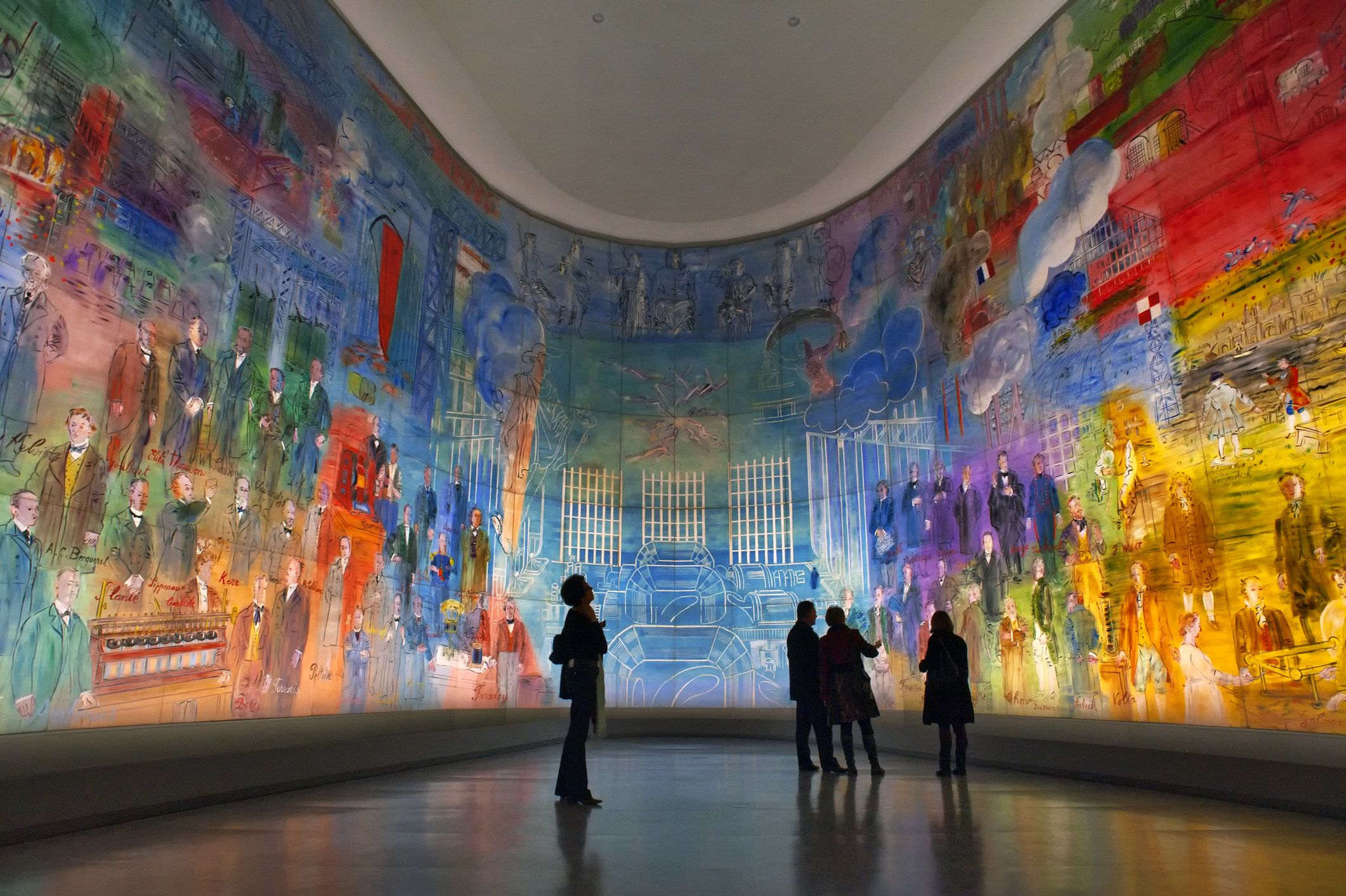 A room at a Museum in Paris.