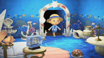 Your created an under-the-sea themed room in your house. How fun