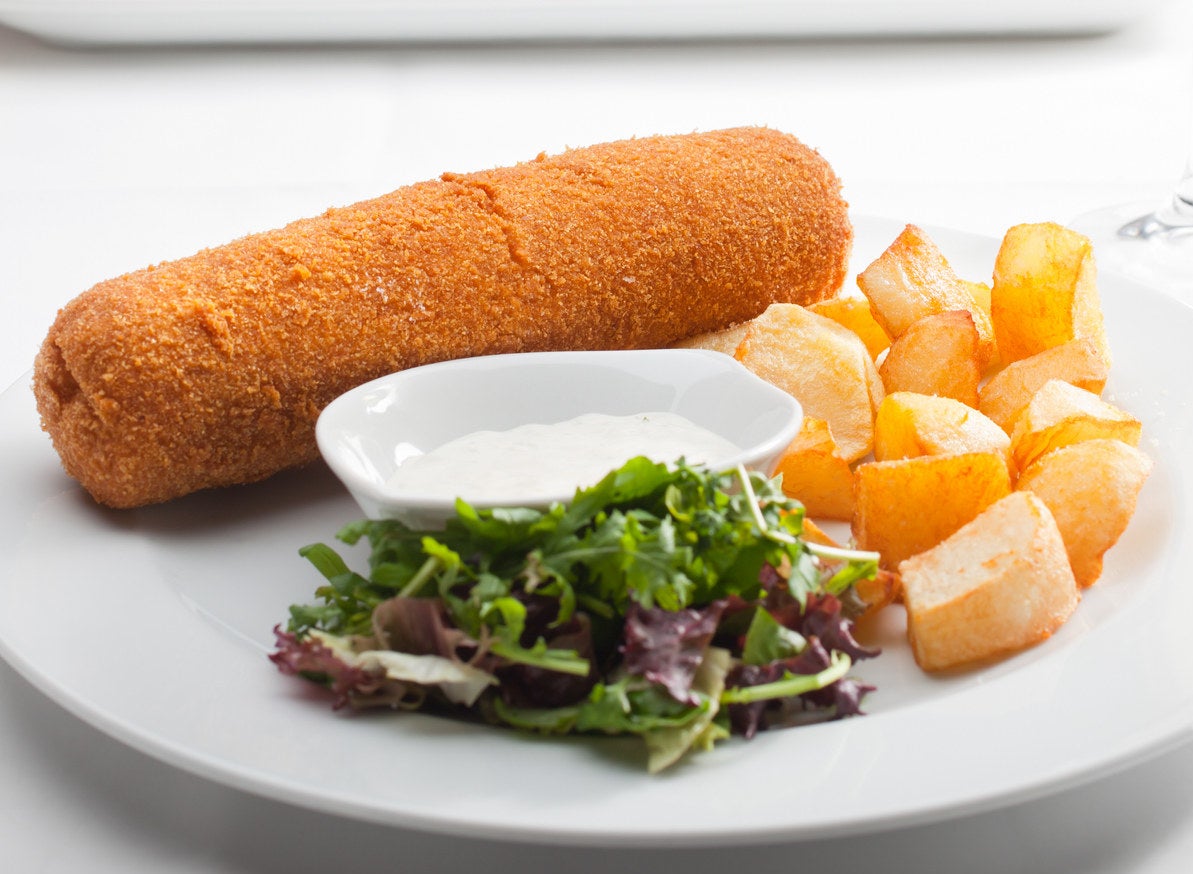 A Serbian rolled schnitzel.