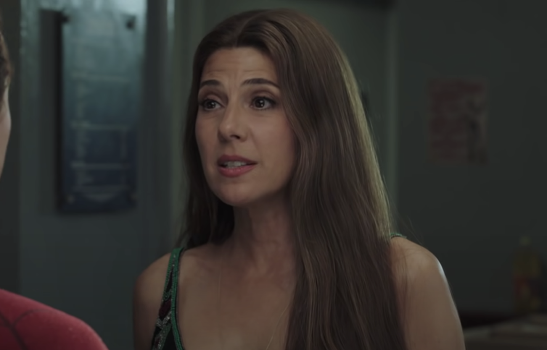 Marissa Tomei talks to Peter as Aunt May in Spider-Man: Far From Home