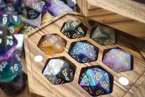 pretty different styled dungeons and dragons dice