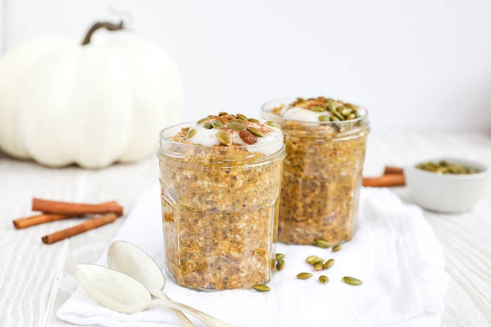 Pumpkin spice overnight oats