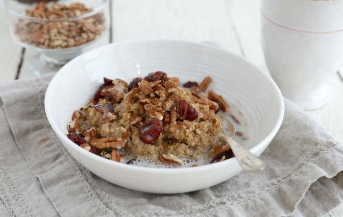 Breakfast quinoa bowl
