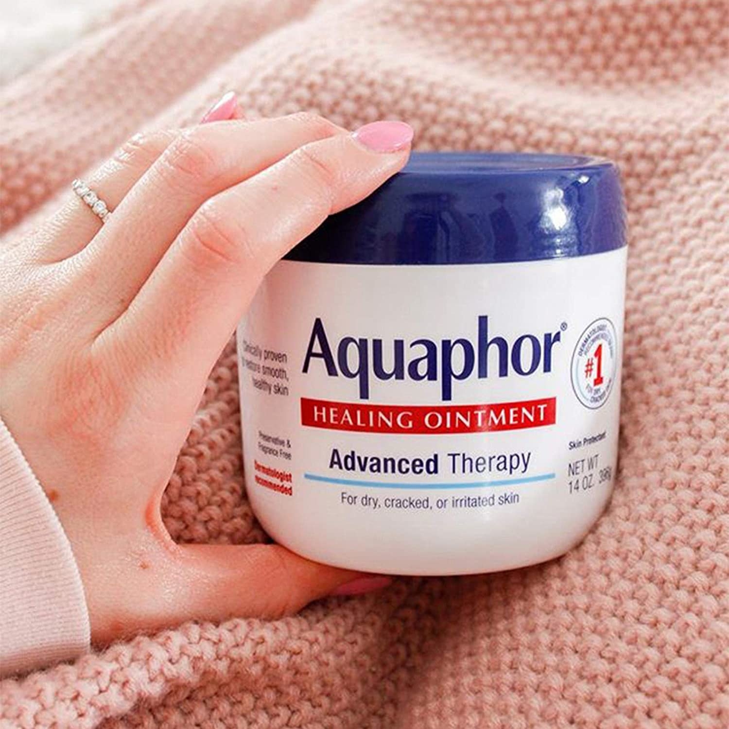 Jar of Aquaphor Advanced Therapy Healing Ointment