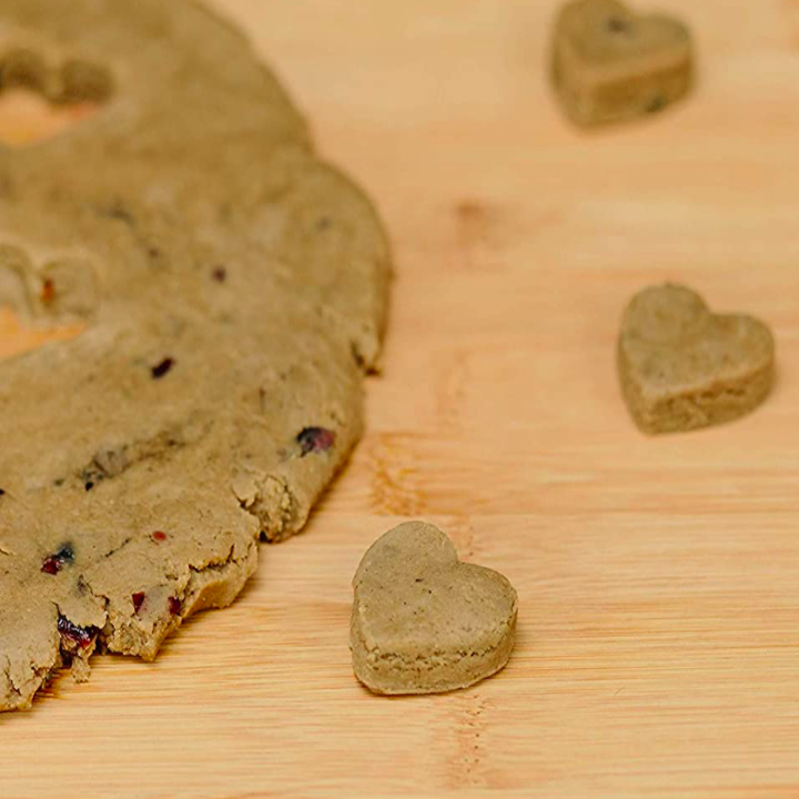 The dog treats made with the mix