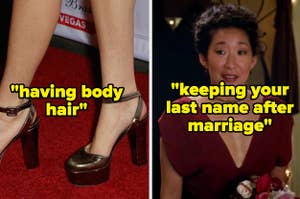 Women are called out for having body hair and keeping their last name after marriage 