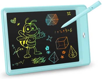 The bluish penning tablet with an LCD screen