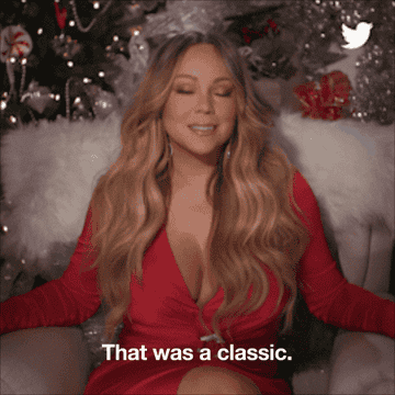 Gif of Mariah Carey saying &quot;That was a classic&quot;