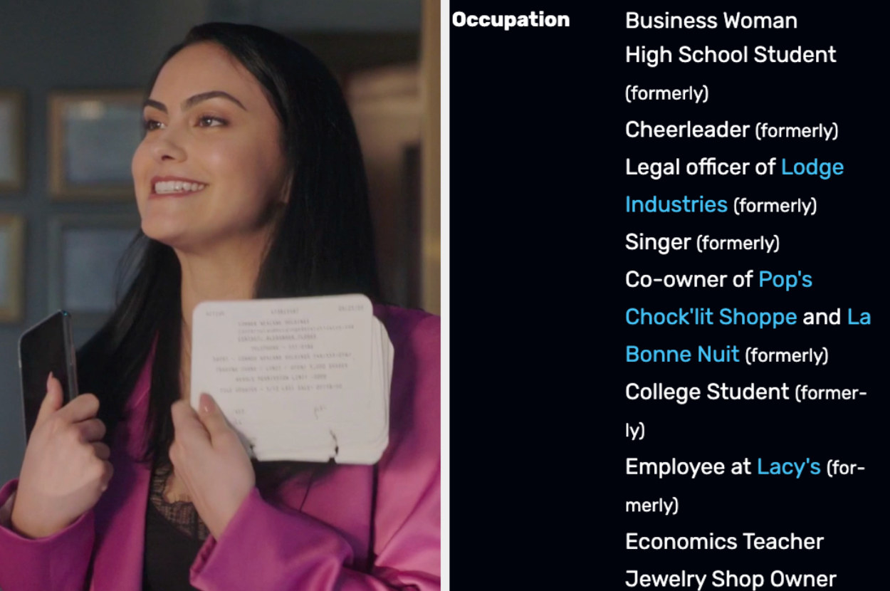 Veronica next to her list of jobs