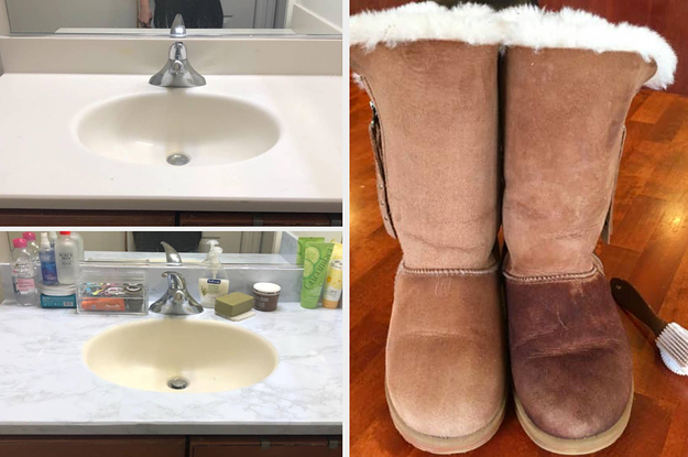 a marble surface cover and a suede brush cleaner