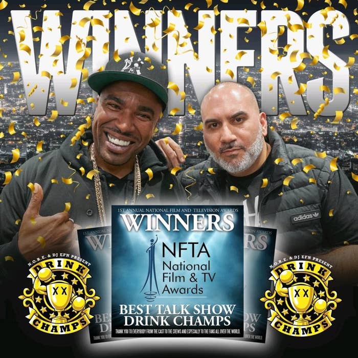NORE and DJ EFN are the hosts of Drink Champs.