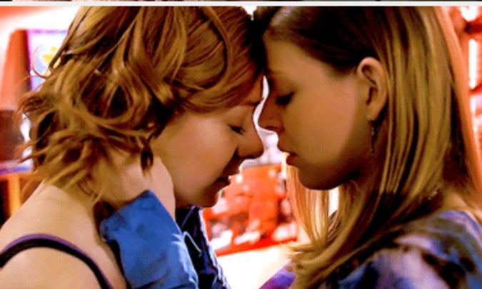 Willow and Oz drinking at a party; Willow telling Buffy &quot;And I think I&#x27;m kind of gay&quot;; Willow and Tara embracing