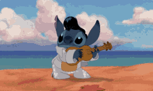 Lilo playing ukulele