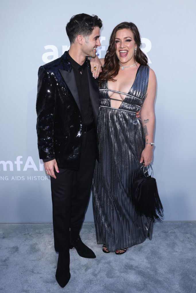 Criss and Swier pose at the Cannes Gala