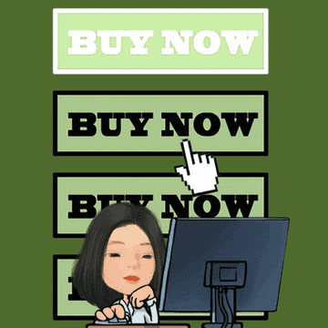 illustration of women scrolling through computer with &quot;buy now&quot; in the background