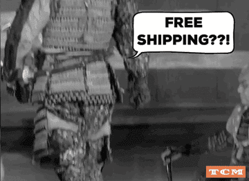 samurai saying &quot;free shipping?!&quot;