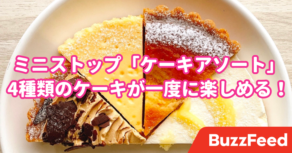 ミニストップさん 太っ腹すぎる 4種類の ケーキセット が486円で買えちゃうとは