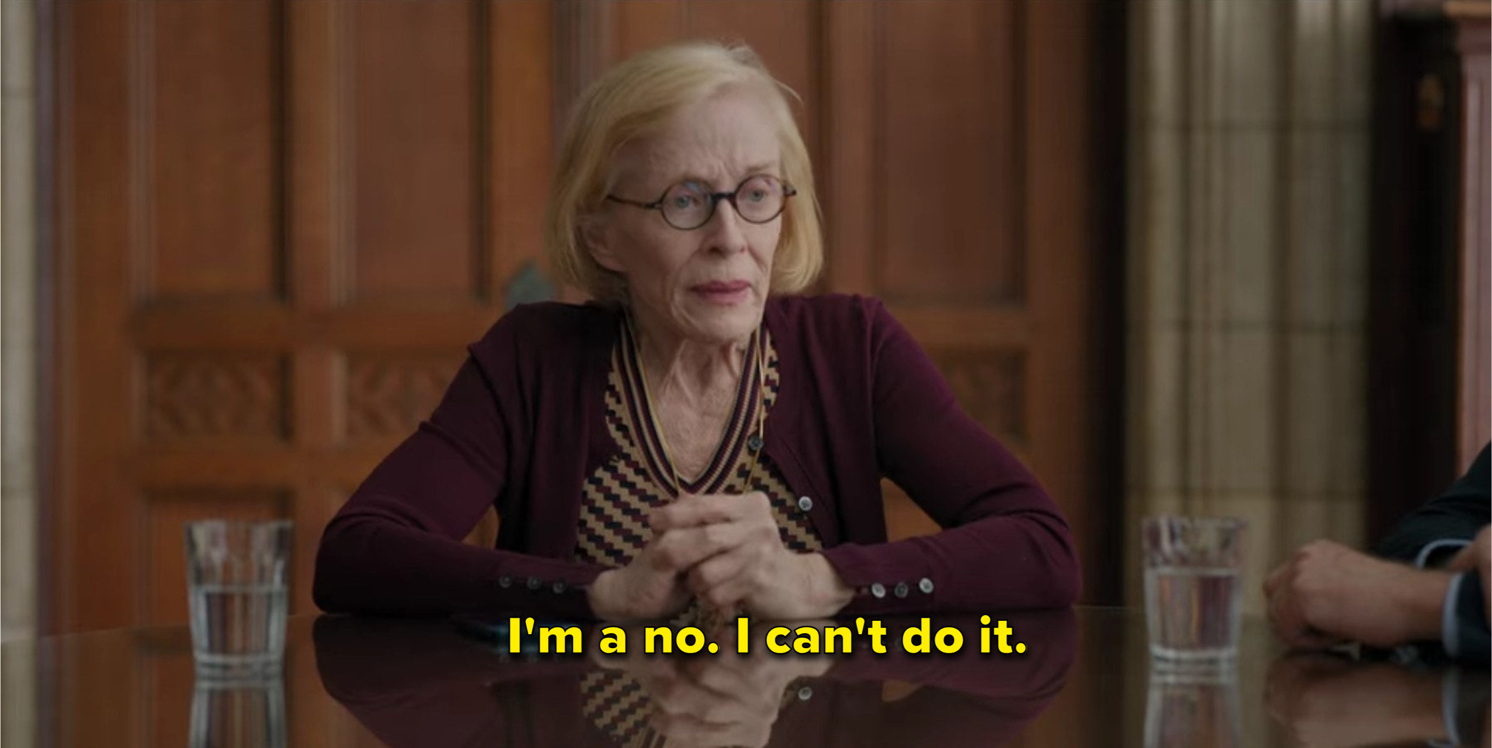 Joan says she can't do it