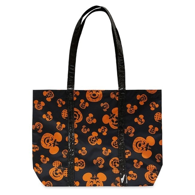 Black and orange Mickey and Minnie Mouse Halloween tote bag