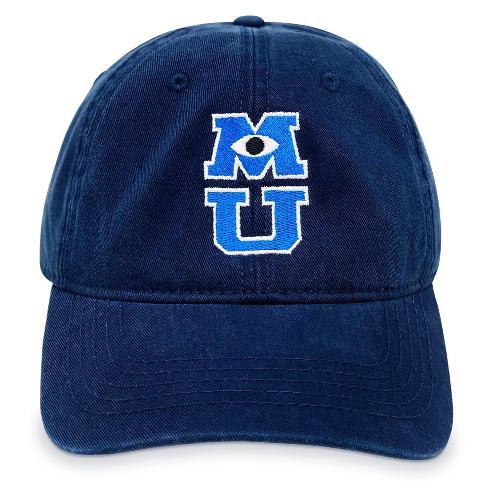 Blue Monster&#x27;s University collegiate hat with curved bill